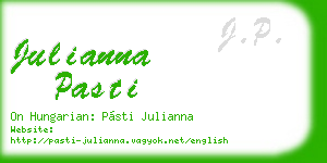 julianna pasti business card